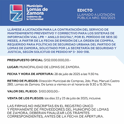 Licitaciones Sin datos  